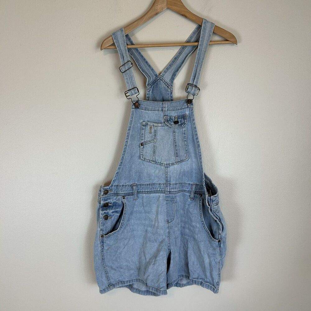 Vintage 90s LEI Shortall Overall Womens XL Blue Cotton Carpenter Farmer Y2K Jean